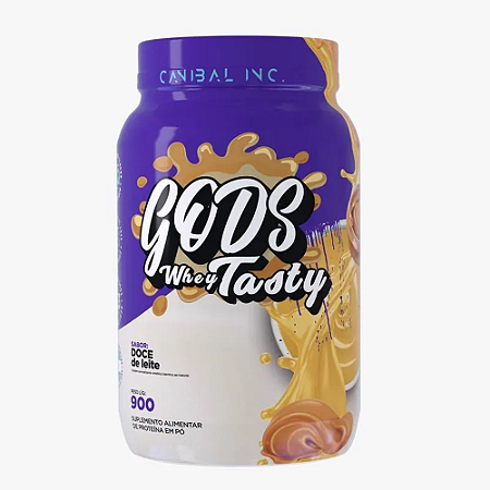 GODS WHEY TASTY 900G DOCE DE LEITE CANIBAL INC