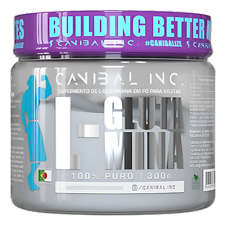 L- GLUTAMINA 300G CANIBAL INC