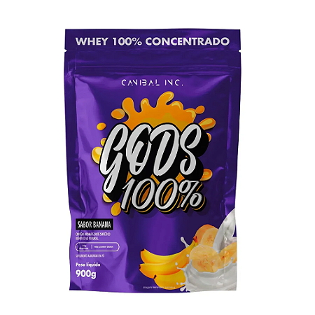 GODS 100% WHEY 900G BANANA CANIBAL INC