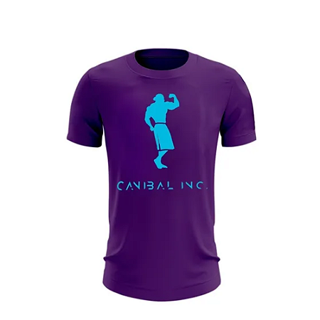 CAMISETA CANIBAL ROXO E AZUL