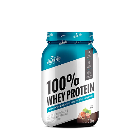 100% WHEY PROTEIN POTE 900G - AVELA SHARK PRO