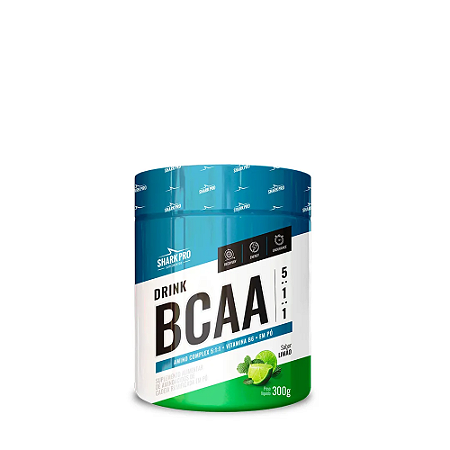 BCAA EM PO - BCAA DRINK 5:1:1 - 300G -  LIMAO SHARK PRO