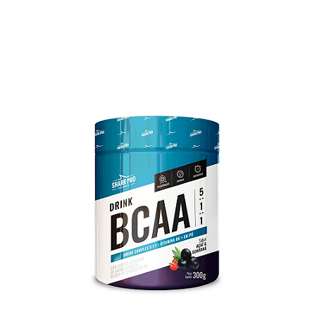 BCAA EM PO - BCAA DRINK 5:1:1 - 300G -  ACAI & GUARANA SHARK PRO