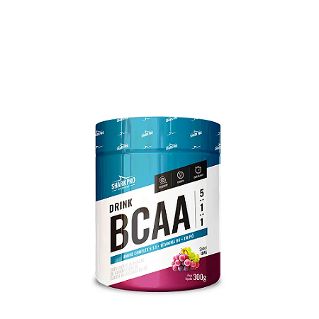 BCAA EM PO - BCAA DRINK 5:1:1 - 300G -  UVA SHARK PRO