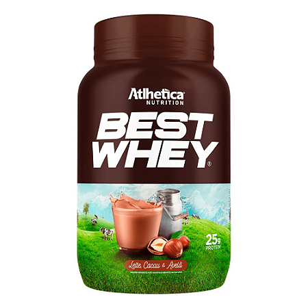 BEST WHEY (900 G) LEITE, CACAU & AVELA ATLHETICA NUTRITION