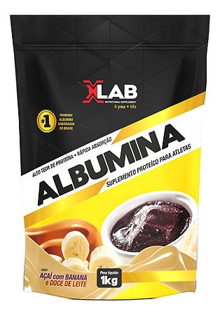 ALBUMINA 1KG AÇAI C/ BANANA E DOCE DE LEITE  X-LAB