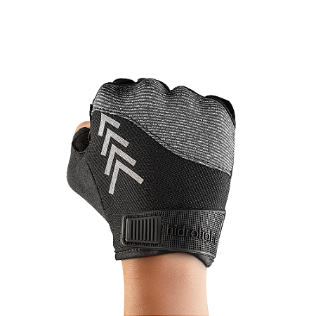 LUVA CICLISMO BALANCE PRETO/CINZA M HIDROLIGHT