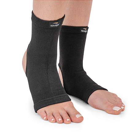 TORNOZELEIRA ELASTICA BAMBOO PRETA P HIDROLIGHT