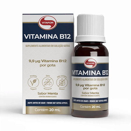 VITAMINA B12 GOTAS FRASCO 20ML MENTA VITAFOR