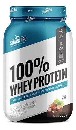 100% WHEY PROTEIN POTE 900G - AVELA SHARK PRO