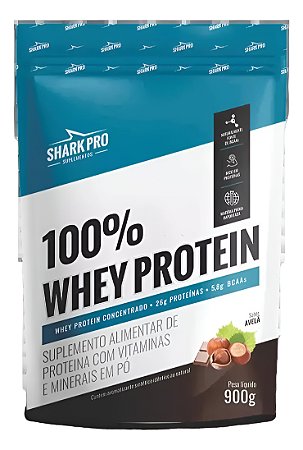100% WHEY PROTEIN POUCH 900G - AVELÃ SHARK PRO