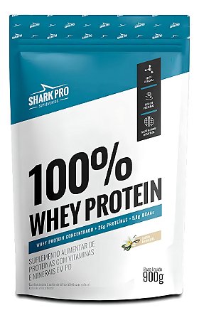 100% WHEY PROTEIN POUCH 900G - BAUNILHA SHARK PRO