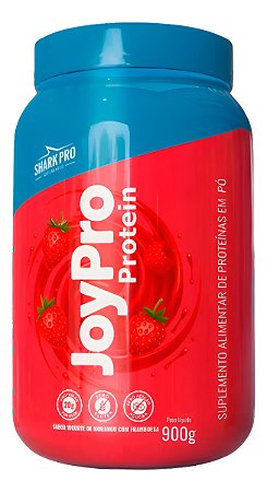 WHEY PROTEIN JOYPRO POTE 900G - IOG MOR C/ FRAMBOESA SHARK PRO