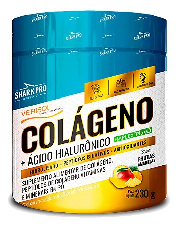 COLAGENO C/VERISOL E HIALURONICO - 230GR FRUTAS AMARELAS  SHARKPRO