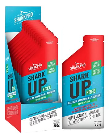 SHARK-UP FREE  MORANGO C/ MARACUJA  DP C/ 10 UN SHARKPRO