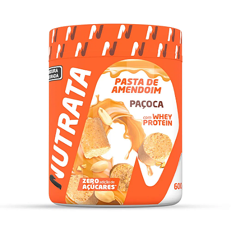 PASTA AMENDO WHEY PACOCA POTE 600G NUTRATA
