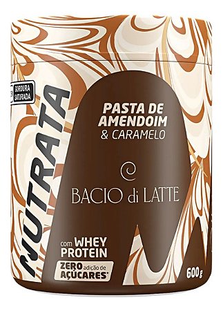 PASTA AMENDO WHEY SABOR CARAMELO SALGADO ( BACIO DI LATTE) 600G NUTRATA