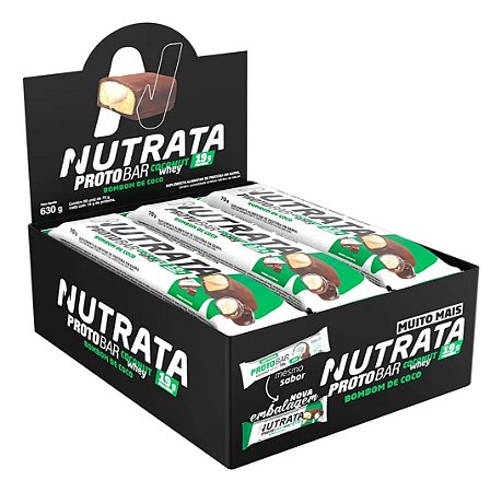 PROTOBAR COCONUT WHEY DISPLAY C/ 9 BARRAS 70GR NUTRATA