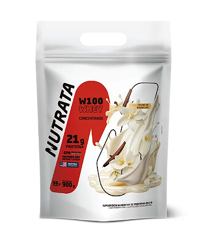 W100 BAUNILHA 900GR REFIL - NUTRATA