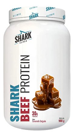 WHEY BEEF PROTEIN - SABOR CARAMELO SALGADO - 900G SHARK PRO