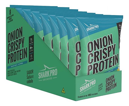 SALGADINHO PROTEICO SALSA & CEBOLA 50G - DISPLAY C/8