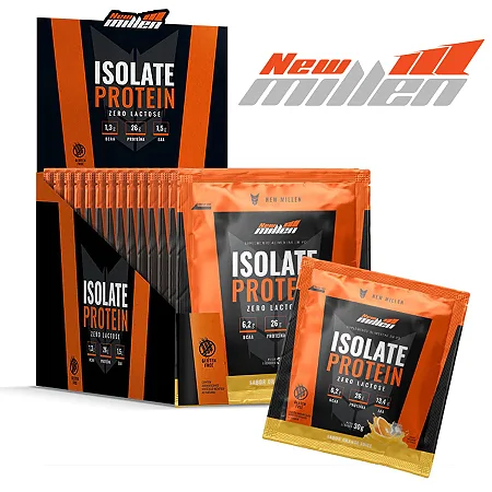 ISOLATE PROTEIN ORANGE JUICE 15X 30G DISPLAY NEW MILLEN