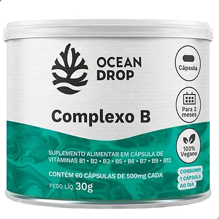 COMPLEXO B 60 CAPSULAS 500 MG OCEAN DROP