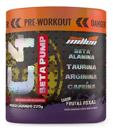 C4 BETA PUMP PRE WORKOUT - FRUTAS ROXAS 225G POTE NEW MILLEN