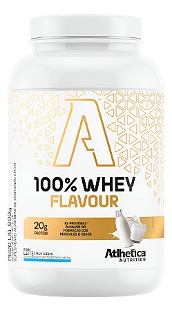 100% WHEY FLAVOUR (900 G) LEITE ATLHETICA