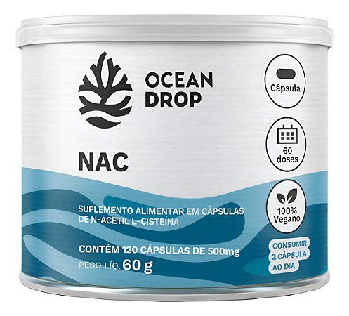 NAC 600MG 120 CAPS OCEAN DROP