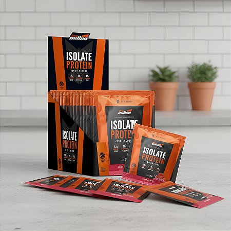 ISOLATE PROTEIN MORANGO 15X 30G DISPLAY NEW MILLEN
