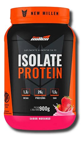 ISOLATE PROTEIN MORANGO POTE 900G NEW MILLEN