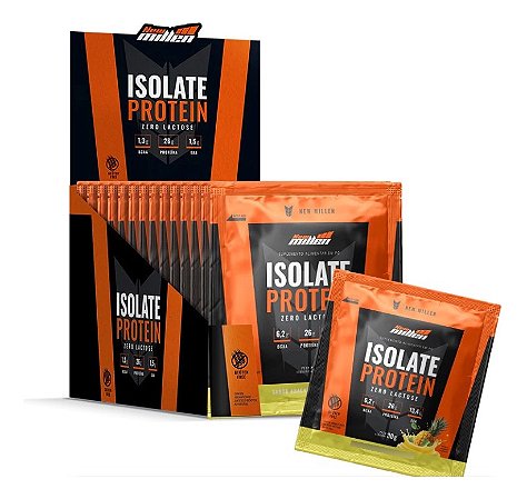 ISOLATE PROTEIN PESSEGO C/ MANGA 15X 30G DISPLAY NEW MILLEN