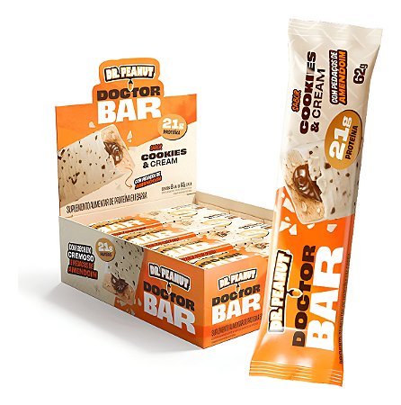 DOCTOR BAR COOKIES CREAM 8UN DE 62G DR. PEANUT