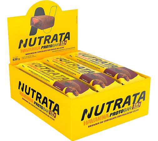 PROTOBAR HAVANNA SABOR BROWNIE DE CHOCO C/ DULCE DE LECHE DISPLAY C/ 9 70G NUTRATA