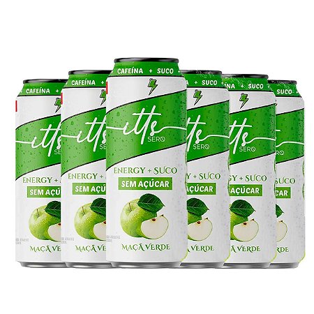 ITTS SERO ENERGY SUCO - MACA VERDE SEM ACUCAR 473 ML C/ 6 UN