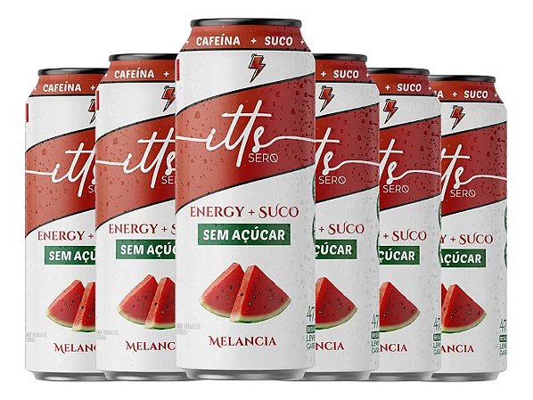ITTS SERO ENERGY SUCO - MELANCIA SEM ACUCAR 473 ML FD C/ 6 UN