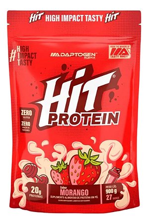 HIT PROTEIN MORANGO 900G BAG ADAPTOGEN