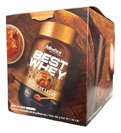 BEST WHEY (DISPLAY C/15 SACHETS DE 35G) DULCE DE LECHE PREMIUM ATLHETICA