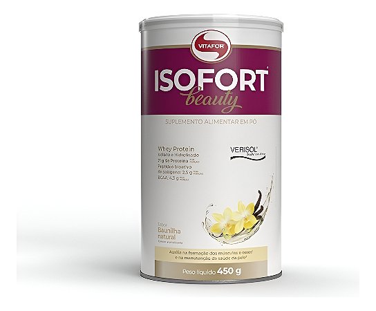 ISOFORT BEAUTY BAUNILHA 450G  VITAFOR
