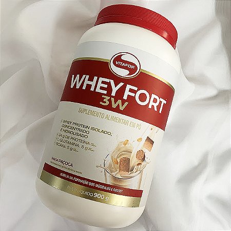 WHEY FORT 3W POTE 900G PAÇOCA VITAFOR