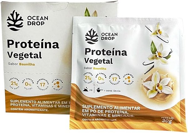 DISPLAY PROTEINA VEGETAL BAUNILHA 15UND OCEAN DROP