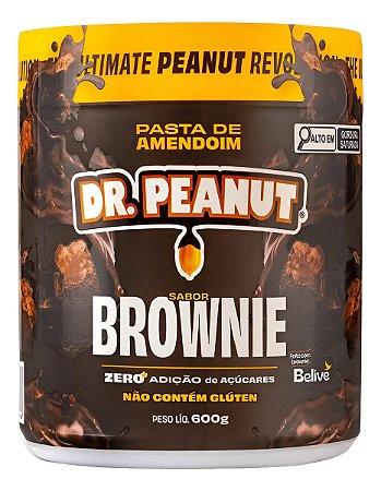 PASTA DE AMENDOIM DR. PEANUT BROWNIE 600G