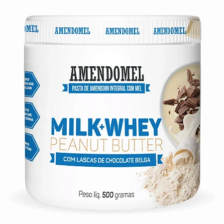 PASTA AMENDOMEL MILK WHEY CHOC BELGA 500G AMENDOMEL