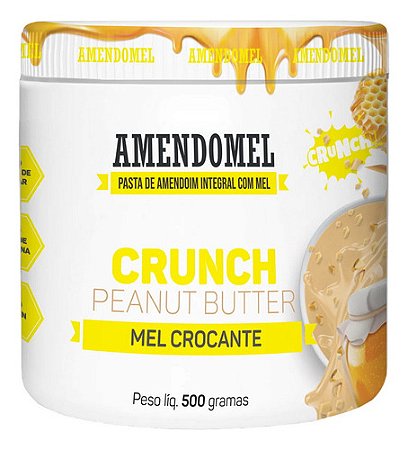PASTA DE AMENDOIM C/ MEL CROCANTE 500G AMENDOMEL
