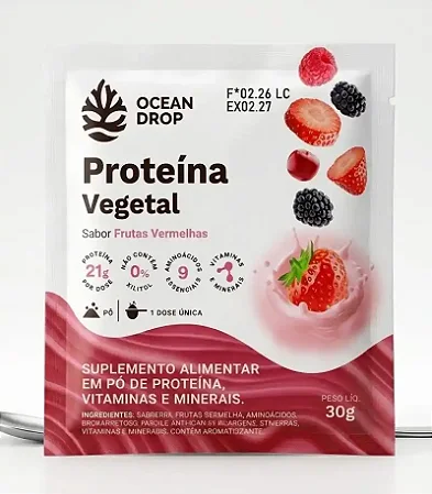DISPLAY PROTEINA VEGETAL FRUTAS VERMELHAS 15UND OCEAN DROP