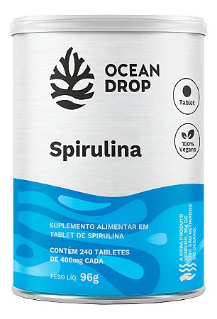 SPIRULINA 240 TABLETS 400 MG  OCEAN DROP