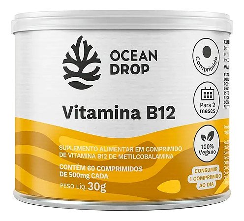 VITAMINA B12 500MG 60 TABLETS OCEAN DROP