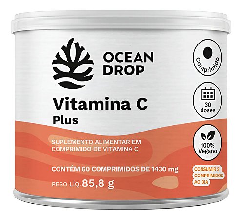 VITAMINA C PLUS 60 TABLET 1430 MG OCEAN DROP