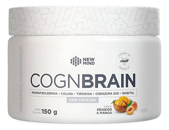 COGNBRAIN SEM CAFEINA PESSEGO E MANGA 150G POTE NEW MILLEN